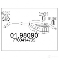 Задний глушитель MTS 8033464046798 Renault Safrane (B54) 2 Хэтчбек 0GZV NO8 0198090