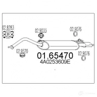 Задний глушитель MTS X XYMGS Audi A6 (C4) 1 Седан 2.0 100 л.с. 1994 – 1997 8033464034511 0165470