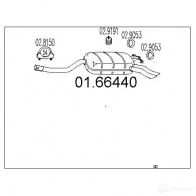 Задний глушитель MTS 1699169 0166440 8033464035402 16NH 4PZ
