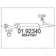 Задний глушитель MTS 8033464042561 0192340 B4 JM7V4 1699941