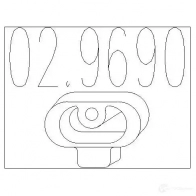 Резинка глушителя MTS Ford KA 8033464236311 GAP0M3 6 029690