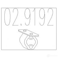 Резинка глушителя MTS 029192 Seat Ibiza (6K1) 2 Хэтчбек 1.0 16V 69 л.с. 1999 – 2002 D0KY 9X4 8033464050696