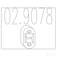 Резинка глушителя MTS 029078 1700606 8033464049874 MDI SSRL