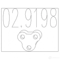 Резинка глушителя MTS 8033464237325 5DK W53D 029198 1700701