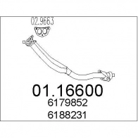 Выхлопная труба глушителя MTS 8033464007102 F CEW0IK 1694741 0116600