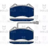 Тормозные колодки дисковые, комплект MALO 2491396 T1VU H 1050287