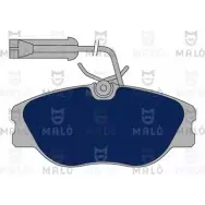Тормозные колодки дисковые, комплект MALO 2491516 1050411 HE2YQ K