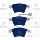 Тормозные колодки дисковые, комплект MALO 1050786 2491678 W VXOW