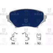 Тормозные колодки дисковые, комплект MALO 2491758 B QZX0 1050938