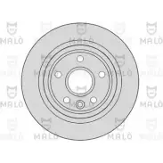 Тормозной диск MALO 2492066 YA3 M4 1110053