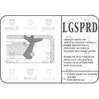 Сальник дифференциала MALO 13036PRDA VYH W6V 2494306