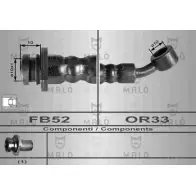 Тормозной шланг MALO E1 MNOZ Suzuki Swift 80122