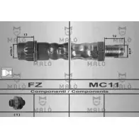 Тормозной шланг MALO 80212 BD0AV F 2510289