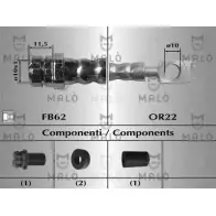 Тормозной шланг MALO 80851 Volkswagen Polo 1I4O AQO