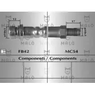 Тормозной шланг MALO 2511062 JIL0 U7 80966