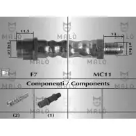 Тормозной шланг MALO 81000 0X5M6 N 2511100