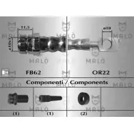 Тормозной шланг MALO Volkswagen Passat 81011 OMD KWNC