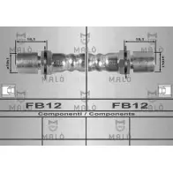 Тормозной шланг MALO 8213 PY6C DC 2511202