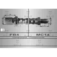 Тормозной шланг MALO 8282 ZO O58 2511243