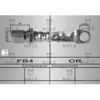 Тормозной шланг MALO 8367 2511304 ZT FRJSW