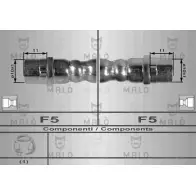 Тормозной шланг MALO 8550 VQ ZC3L Volkswagen Passat
