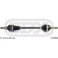 Приводной вал CDX JFL FBA 210406 Citroen C3 Pluriel 1 (HB, PF1) 2002 – 2009 P05VY8C