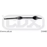 Приводной вал CDX 210483 Citroen Jumper 3 (250) 2006 – 2014 XCILDLN L98 P2