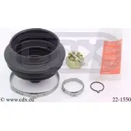 Комплект пылника, приводной вал CDX 0 ZGLJ89 22-1550 Opel Astra (F) 1 Седан 1.6 i 16V (F19. M19) 100 л.с. 1994 – 1998 QK3H2T8