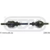 Приводной вал CDX 220136 OE U40 Peugeot 306 1 (7A, 7C, N3, N5) Хэтчбек 1.8 D 58 л.с. 1993 – 2001 0NYRO1