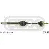 Приводной вал CDX Peugeot 306 1 (7A, 7C, N3, N5) Хэтчбек 2.0 S16 150 л.с. 1994 – 2001 H TJWQ KDO9QO 220148
