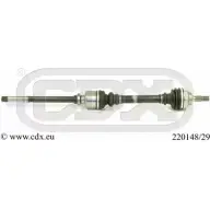 Приводной вал CDX 16N 0B7 Peugeot 306 1 (7A, 7C, N3, N5) Хэтчбек 2.0 S16 150 л.с. 1994 – 2001 4W973Q 220148/29