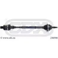 Приводной вал CDX 665 GGQ Renault Laguna (B56) 1 Хэтчбек 2.0 (B56C/H/N) 113 л.с. 1995 – 1996 2EX3X 230590