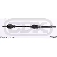 Приводной вал CDX 230602 WTVN J Renault Modus (FJP0) 1 Хэтчбек 1.2 (FP0C. FP0K. FP0P) 65 л.с. 2005 – 2025 L57M66A