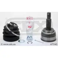 Шрус граната CDX Mitsubishi Galant 7 (E52A) Хэтчбек 2.0 V6 24 (E64A. E54A) 150 л.с. 1992 – 1996 JISN1 B C764QT 677/43