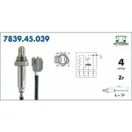 Лямбда-зонд MTE-THOMSON HR2JRN 7839.45.039 Jeep Cherokee (XJ) 2 Внедорожник 2.5 SE 118 л.с. 1996 – 1999 E YM9TTH