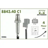 Лямбда-зонд MTE-THOMSON BGP 2W3 SNL690 8843.40.070C1 Honda Fit 2 (GD, GE) Хэтчбек 1.2 i-DSI (GD5, GE2) 78 л.с. 2002 – 2007