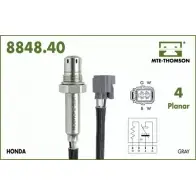 Лямбда-зонд MTE-THOMSON 885MR Honda Prelude 4 (BB1, 2, 3) 1991 – 1996 8848.40.084 7RDS 0X