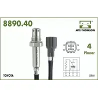 Лямбда-зонд MTE-THOMSON Toyota Ipsum (M20) 2 Минивэн 2.0 (ACM20) 150 л.с. 2001 – 2009 D5OR T 8890.40.046 4VUHYN7