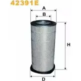 Воздушный фильтр WIX FILTERS 42391E Nissan Primera (W10) 1 Универсал 1.6 i 90 л.с. 1990 – 1998 WNAM 0T IVJFTKE