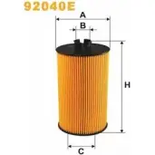 Масляный фильтр WIX FILTERS Mercedes Vario (512D) 1 Фургон 4.3 615 D. 616 D (6651. 6652. 6653) 156 л.с. 1998 – 2024 6UO UTT NAYCQGQ 92040E