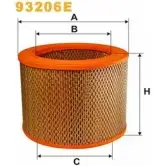 Воздушный фильтр WIX FILTERS 2531385 4 4HK4OD UL089NO 93206E