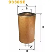 Воздушный фильтр WIX FILTERS 0TJ LL9 UC2HH 93305E Skoda Rapid 1 2012 – 2019