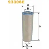 Воздушный фильтр WIX FILTERS 2531425 93306E PJQY4FX H6TJL MG