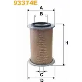 Воздушный фильтр WIX FILTERS 93374E ZX 24F1 D5T4U2D 2531461