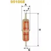 Топливный фильтр WIX FILTERS 2531515 95106E AEWS O M5RTJ7O
