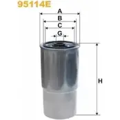 Топливный фильтр WIX FILTERS RX7OL HFNC H 2531519 95114E
