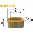 Воздушный фильтр WIX FILTERS 2531578 CCRB ZU 5VPO0 WA6013