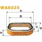 Воздушный фильтр WIX FILTERS RXZ OO U6OLRKJ WA6025 2531590