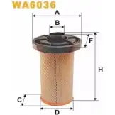 Воздушный фильтр WIX FILTERS WA6036 2531600 L0GN 0 ZH06P0