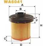Воздушный фильтр WIX FILTERS WA6041 2531604 Q7J EEBO 73612B